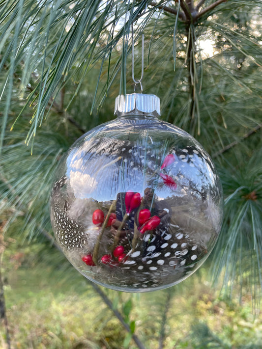 Wildcrafted Guinea Feather Ornament